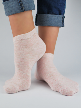Шкарпетки жіночі короткі бавовняні Noviti ST022-W-03 39-42 Рожеві (5905204314593)