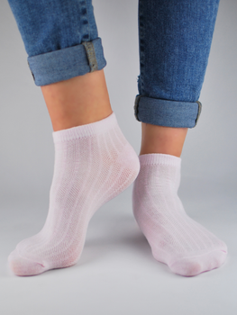 Шкарпетки жіночі короткі бавовняні Noviti ST021-W-01 39-42 Рожеві (5905204312056)