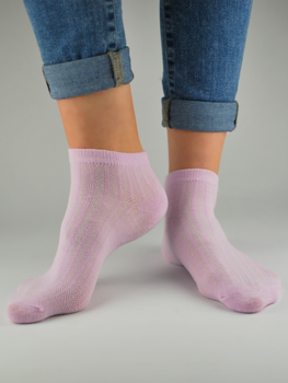 Шкарпетки жіночі короткі бавовняні Noviti ST021-W-02 35-38 Фіолетові (5905204312063)