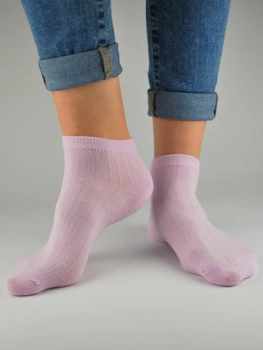 Шкарпетки жіночі короткі бавовняні Noviti ST021-W-02 39-42 Фіолетові (5905204312070)