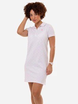 Платье-футболка короткое летнее женское U.S. Polo Assn 215882-ZH00A M White (evt786660678635)