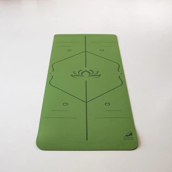 Коврик для йоги Marjari Yoga Basic 183x61x0.6 cм Green Lotus