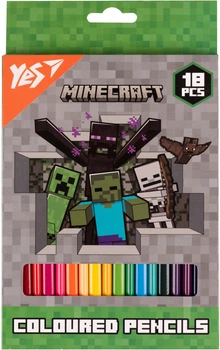 Карандаши цветные YES Minecraft Heroes 18 цветов (5056574430663)