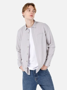 Рубашка хлопковая мужская Colin's CL1067013-LGR XXL Серая (8684112056401)