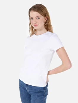 Футболка хлопковая женская Colin's CL1068567-WHT XL Белая (8684112101514)