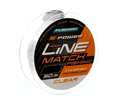 Леска Flagman S-Power Hook Line New Clear 50м 0.12 мм арт SPHLN50012