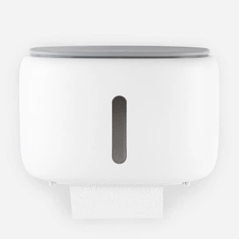 Держатель для туалетной бумаги MVM BP-43 клейкий бело серый
