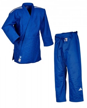 Кимоно для дзюдо Champion III с лицензией IJF | синий/белые полосы | ADIDAS J-IJFB-2 J750B размер 150