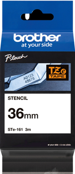 Термотрансферні етикетки Brother STE161 Stencil Tape 36 x 3 м White (4977766692793)