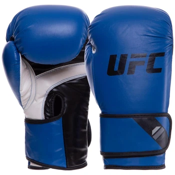 Перчатки боксерские на липучке UFC Pro Fitness Training Gloves 75035 размер 12 унций Blue