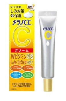 Крем от пятен, веснушек, прыщей Rohto Melano CC Medicinal Blemish Countermeasure Moisturizing Cream с вит С и Е 23 г