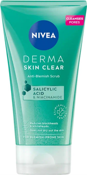 Скраб для обличчя NIVEA Derma Skin Clear проти недоліків 150 мл (9005800361130)