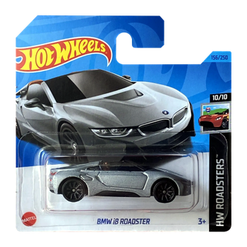 Машинка Базовая Hot Wheels BMW i8 Roadster Roadsters 1:64 HKH44 Silver 1шт
