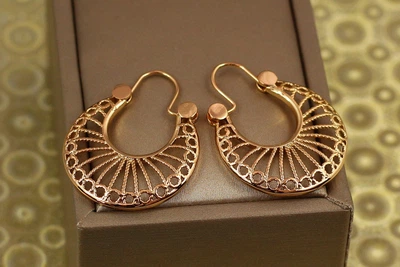 Серьги коромысла Xuping Jewelry Патрина 3.1 см золотистые