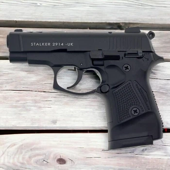 Стартовый шумовой пистолет Stalker 2914 UK Black (9 mm)