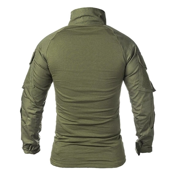 Рубашка тактическая мужская Lesko A655 Green XXL с длинным рукавом