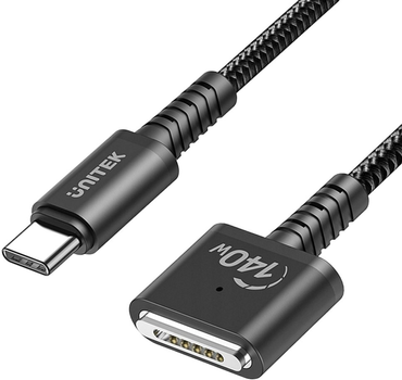 Kabel Unitek USB Type-C - Apple MagSafe 3 3 m Czarny (C14121BK-3M)