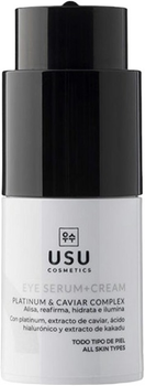 Крем для шкіри навколо очей Usu Cosmetics Platinum і Caviar Complex 15 мл (8435531100240)