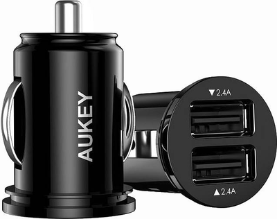 Автомобільний зарядний пристрій Aukey CC-S1 Mini 2xUSB AiPower 4.8A 24W (601629299747)