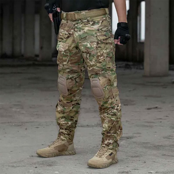 Бойові штани IdoGear G3 Combat Pants with Knee Pads Multicam, розмір M
