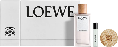 Zestaw unisex Loewe Agua Mar De Coral Woda toaletowa 100 ml + Miniaturka Woda toaletowa 10 ml + Perfumy twarde (8426017078191)