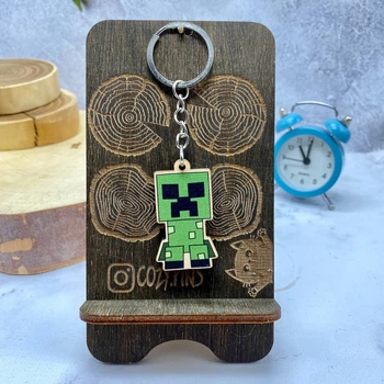 Деревянный брелок Craft Pins Крипер (CU-01603)