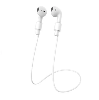 Ремешок держатель для наушников AirPods 1, 2, 3 силиконовый Белый
