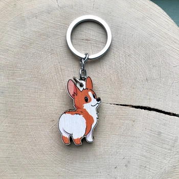 Брелок із дерева Craft Pins Вельш-корги пемброк (CU-00948)