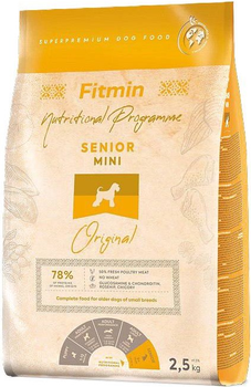 Karma sucha dla psów  Fitmin Mini Senior 2.5 kg (8595237035489)
