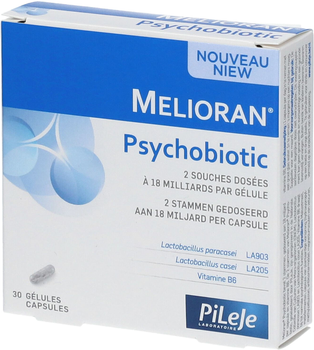 Suplement diety Pileje Melioran Psychobiotic 30 kapsułek (3701145690312)