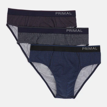 Набор трусов-слипы мужской хлопковый Primal S283 4 M 3 шт Разноцветный (ROZ6501010818)