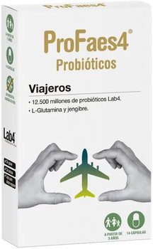 Probiotic dla podróżnych Profaes4 Probiotic For Travelers 633 mg 14 kapsułek (8436002951125)