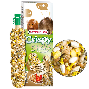 Ласощі для гризунів Versele-Laga Crispy Sticks Popcorn & Nuts 110 гр
