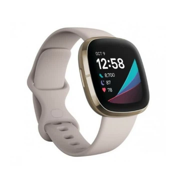Смарт-часы Fitbit Sense Lunar White/Soft Gold Stainless Steel (FB512GLWT)