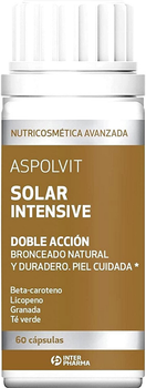 Дієтична добавка Interpharma Aspolvit Solar Intensive 60 капсул (8470001642196)