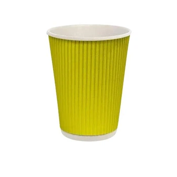 Стаканы двухслойные желтые United Kyiv Roasters 20 шт, (КР-80), 300 мл