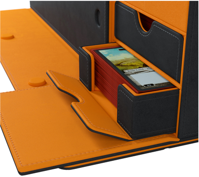 Pudełko na karty Gamegenic Card's Lair 400+ Convertible Exclusive Edition 2021 Black / Orange (4251715410363)