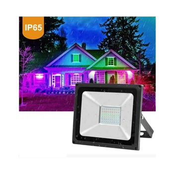 Світлодіодний прожектор Lemanso LMP-9-5 RGB 50W + пульт 211108