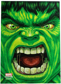 Koszulki na karty Gamegenic Marvel Champions Art Sleeves Hulk 66 mm x 91 mm 50 + 1 szt (4251715410509)