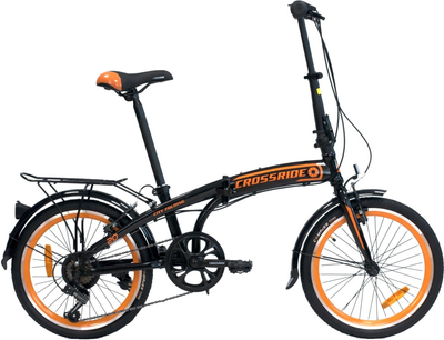 Велосипед City Folding Crossride 20" 12.5" 2023 Оранжевый (0817-2)