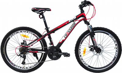 Велосипед Crossride Bullet 24" 13" 2023 Черно-красный (0262-130-3)