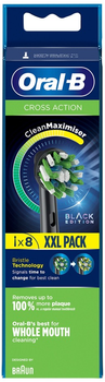 Насадки до зубної щітки Oral-B Cross Action Black 8 шт. (4210201325529)