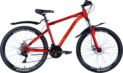 Велосипед Discovery Trek AM DD ST 26" 18" 2024 Червоний (OPS-DIS-26-592)