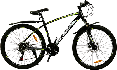 Велосипед Cross Tracker 26" Рама 17" 2022 Black-Yellow (26CTA-004628)