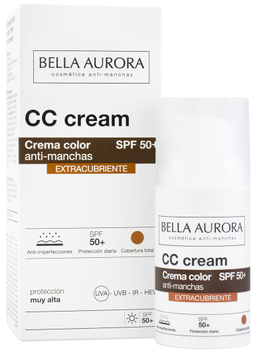 CC Krem Bella Aurora Anti-Blemish SPF 50 Extracubriente 30 ml (8413400011194)