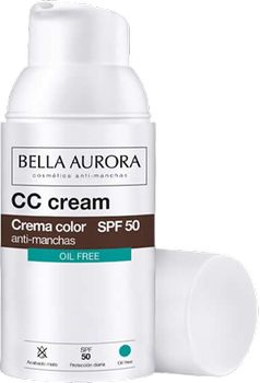 CC Krem Bella Aurora Anti-Blemish SPF 50 Oil Free 30 ml (8413400011200)