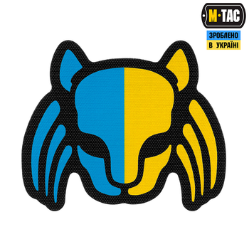 Нашивка Predator M-Tac Cat Black/Yellow/Blue