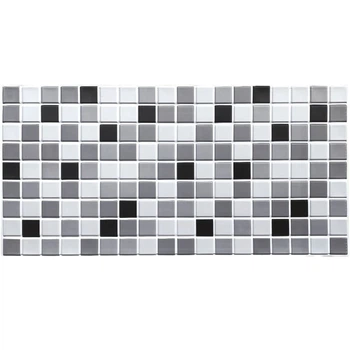 Декоративна ПВХ панель Sticker Wall чорно-біла мозаїка 960х480х4мм SW-00001432