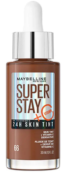 Podkład do twarzy Maybelline New York Super Stay 24H Skin Tint + Vitamin C Hazelnut 66 30 ml (3600531672515)