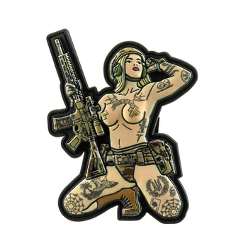 №1 Тризуб нашивка tattoo Tactical PVC MC M-Tac girl